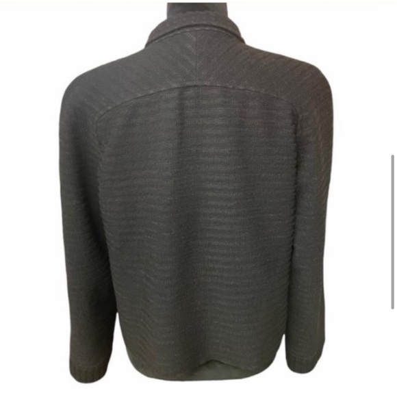 CHANEL Uniform Black Ribbed Crop Zip up Jacket - Picture 7 of 7